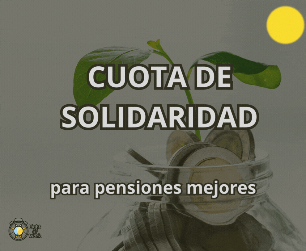 La cuota de solidaridad es necesaria para fortalecer el sistema de pensiones de la Seguridad Social y garantizar una pensiones mejores en el futuro. Es una medida que abarcará 25 años y afectarña a todos aquellos trabajadores que ganen más de la base mínima de cotización.