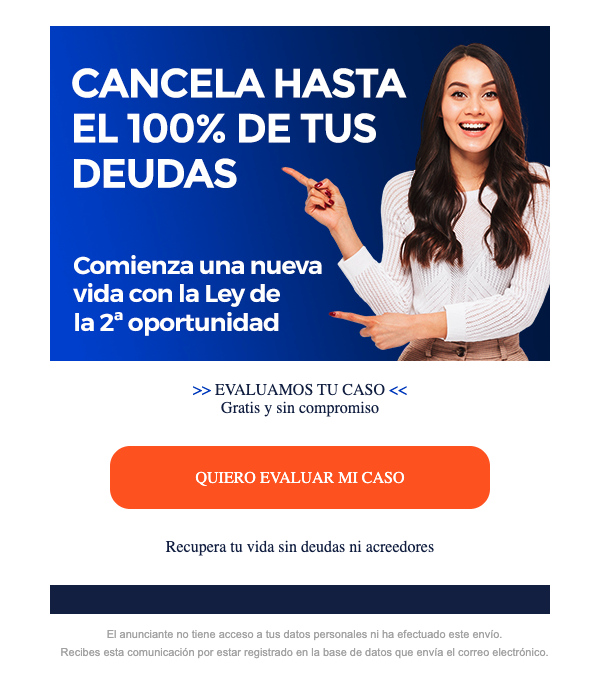 Cancela tus deudas - Ley de 2a Oportunidad