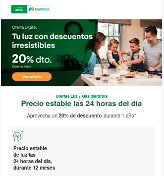 Publicidad Iberdrola: Más fácil ahorrar sin cambiar tu vida
Consumo 100% verde, ahorro y atención personalizada durante el proceso.
